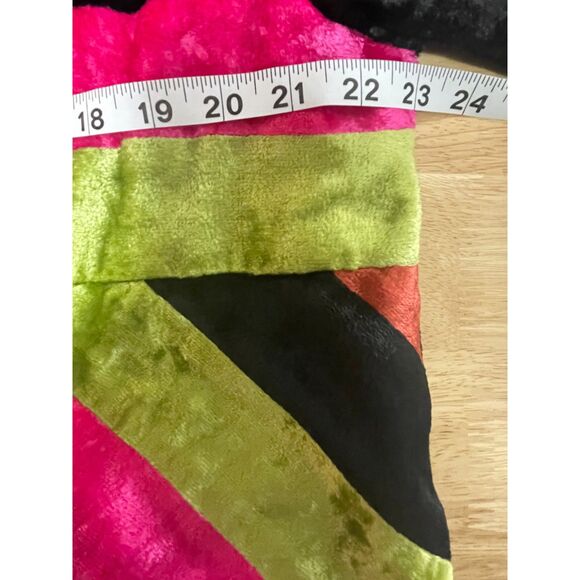 BFA Classics Velvet Patchwork Jacket L Multicolor Retro Boho Statement Sz L - Picture 6 of 8